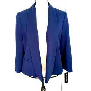 NEW Black Label by Evan-Picone‎ Blue Women’s Workwear Blazer jacket size 10